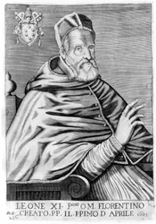 Retrato de León XI (Alejandro de Medici) (1535 - 1605)