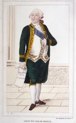 Retrato de Luis XVI (1754 - 1793). Grabado de 1830