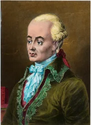 Retrato de Luc de Clapiers, Marqués de Vauvenargues (1715 - 1747), moralista francés. Grabado del siglo XVIII. Colección privada.