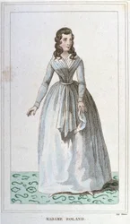 Retrato de Madame Roland, política francesa