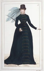 Retrato de Marie-Paulette llamada Paulina Bonaparte (1780-1825), Princesa Borghese. Grabado de 1830