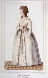Retrato de María Antonieta (1755-1793) Grabado de 1830