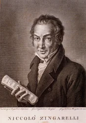 Retrato de Nicola Antonio Zingarelli (grabado)
