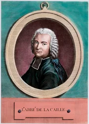 Retrato de Nicolas Louis de Lacaille (1713 - 1762), astrónomo francés. Grabado del siglo XVIII