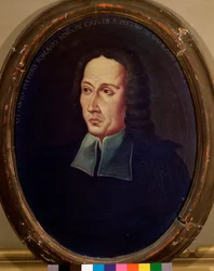 Retrato de Ottavio Pitoni (1657-1743) compositor italiano Pintura anónima. Siglo XVIII Bolonia, museo cívico musical