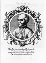 Retrato de Philipp Aureolus Theophrast Bombast von Hohenheim Paracelsus
