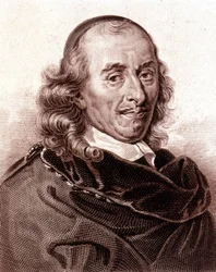 Retrato de Pierre Corneille (1606 - 1684), poeta dramático francés.