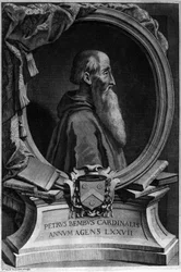 Retrato de Pietro Bembo (1470 - 1547), cardenal e humanista italiano.