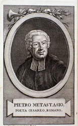 Retrato de Pietro Metastasio (grabado)