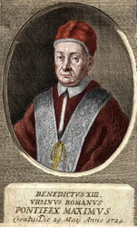 Retrato del Papa Benedicto XIII (Vincenzo Maria Orsini) (1649 - 1730), 243º papa.