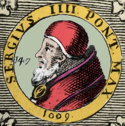 Retrato del Papa Sergio IV. Siglo XI