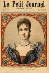 Retrato de la Princesa Alix de Hesse (o Alexandra de Hesse Darmstadt)