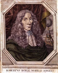 Retrato de Sir Robert Boyle (1627-1691), físico y químico anglo-irlandés.