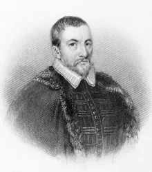 Retrato de Sir Thomas Bodley. Diplomático y erudito inglés (1545 a 1613).