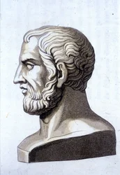 Retrato de Teofrasto (372 a.C.-287 a.C.), filósofo griego.