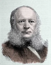 Retrato de Werner von Siemens (1816-1892), ingeniero e industrial alemán.