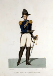 Retrato de un miembro de la guardia noble del Estado Vaticano.
