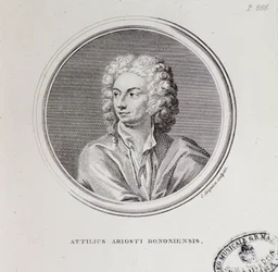Retrato del compositor italiano Attilius Ariosti