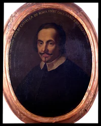 Retrato del compositor italiano Bonifazio Graziani (1604/1605-1664). Pintura anónima. Siglo XVIII. Bolonia, Museo Bibliográfico Musicale