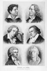 Retratos de Friedrich von Schiller (1759 - 1805)