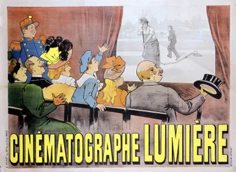 Cartel para el cinematógrafo de los hermanos Lumière para la película "El regador regado", finales del siglo XIX