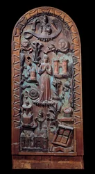 Elogio de la Virgen Panel tallado en madera. Siglo XVI Chartres, Museo de Bellas Artes