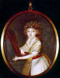 Princesa Adelaida de Orleans, pintura en miniatura)