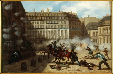 Entrada de la torre de agua, Place du Palais-Royal, 24 de febrero