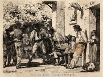 Romanos jugando a la mora
