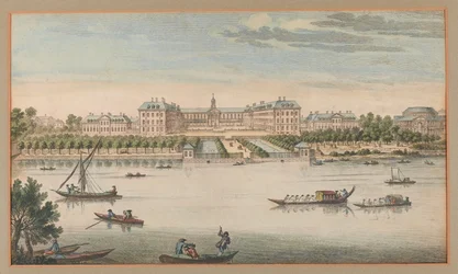 Hospital Real de Chelsea, Vista desde el río, c.1750