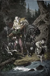 Rodolfo de Habsburgo y el sacerdote - Rodolfo I del Sacro Imperio (Rodolfo IV de Habsburgo)