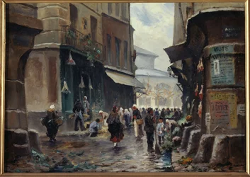 Calle Pirouette, hacia 1880, actual distrito 1, entre 1875 y 1885 (pintura)