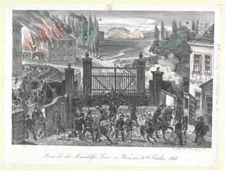 Escena en la línea Mariahilf de Viena