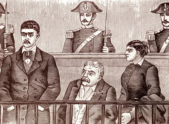 Escena del caso de un miembro de la Mafia en 1860