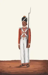 Sepoy, Ejército de Madrás