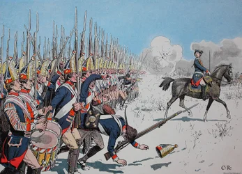Guerra de los Siete Años, entre 1756 y 1763, Batalla de Leuthen, 4 de diciembre de 1757, tropas prusianas