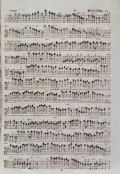 Página de partitura para violín en Sinfonia da chiesa e due violini de Francesco Manfredini