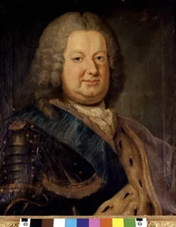 Stanisław Leszczyński (Stanislas I, Rey de Polonia) (1677 - 1766). Pintura. París, Biblioteca Polaca.
