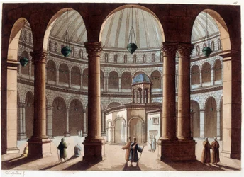 La Iglesia del Santo Sepulcro, Palestina. En “El traje antiguo y moderno”
