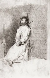 El hombre garroteado, c.1780