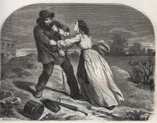 El asesino del buen Martin Dumollard (1810-1862), asesino en serie del siglo XIX, en Ain