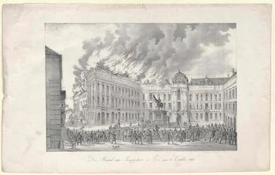 El incendio de la Plaza de José a Viena