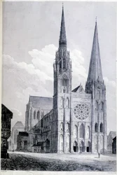 La catedral de Chartres - grabado