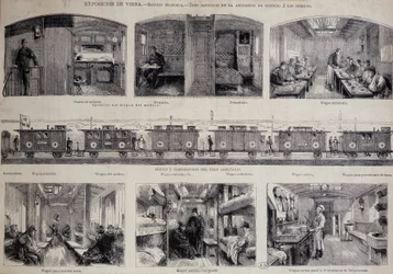 Los diferentes compartimentos de un tren sanitario