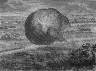 La caída del globo 