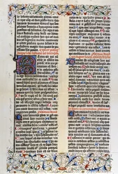 La Biblia latina de Gutenberg con 42 líneas - 1455.