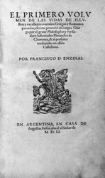 Las vidas de hombres ilustres. Frontispicio del libro de Plutarco de Queronea, también llamado “Vidas Paralelas”. Edición argentina