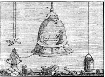 El casco de un traje (grabado del siglo XVII o XVIII)