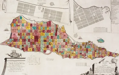 Tilforladelig Kort over Eglandet St. Croix udi America, Copenhague, 1754, 1754