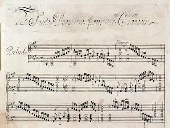 Portada de la partitura de Suite de piezas instrumentales de G. F. Handel